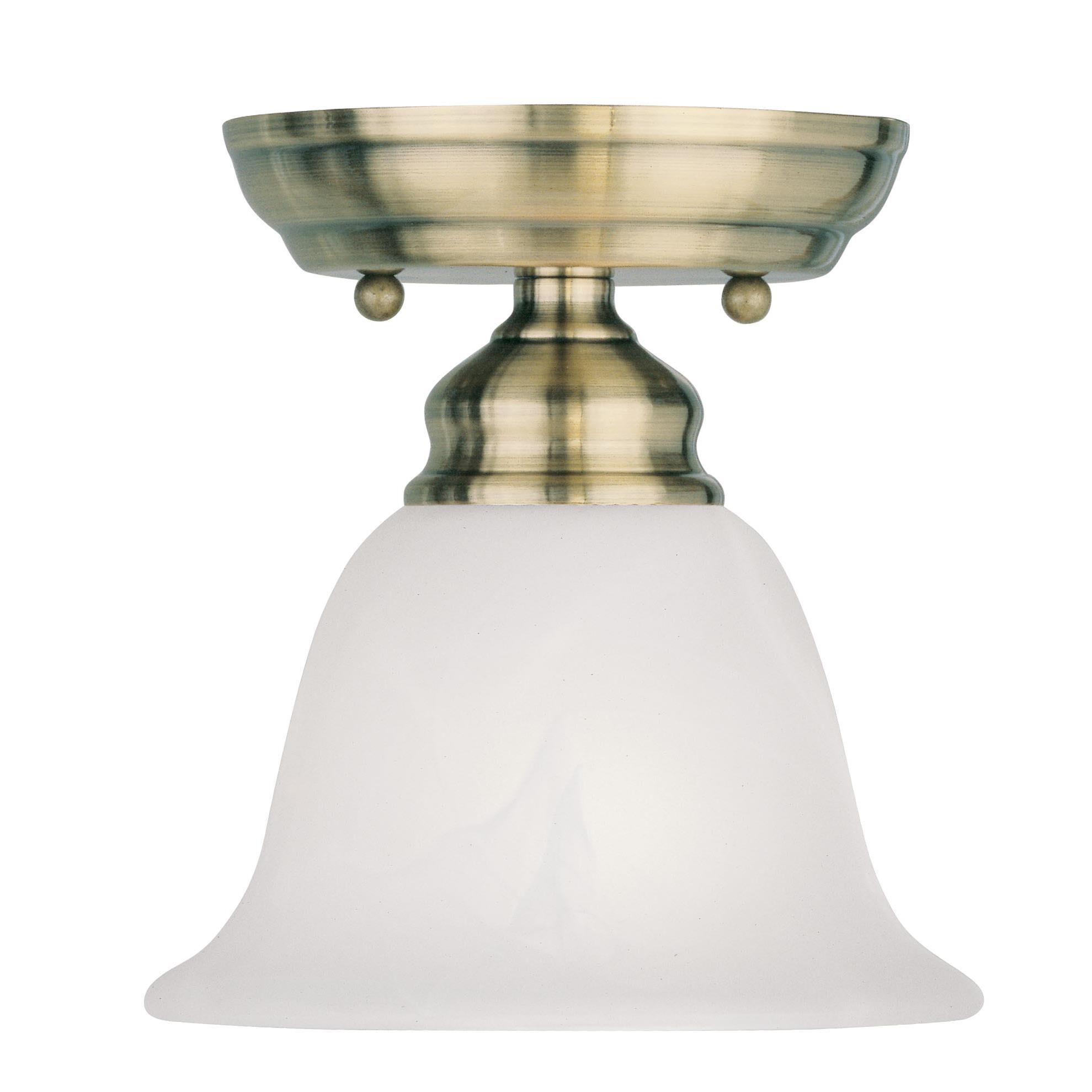 Essex 6 Inch 1 Light Semi Flush Mount by Livex Lighting